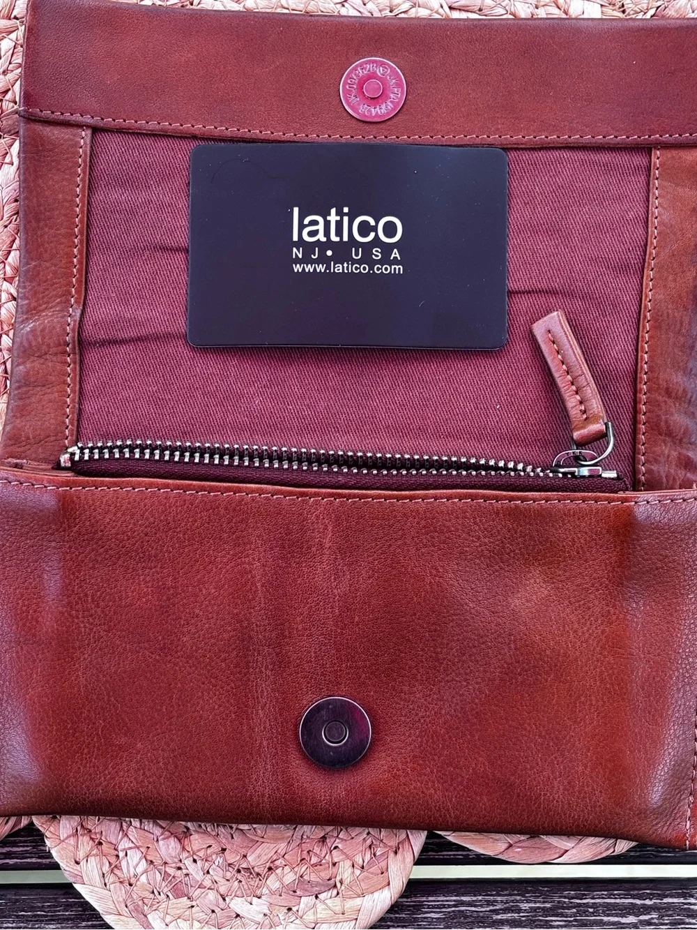 latico Cognac Leather Wallet